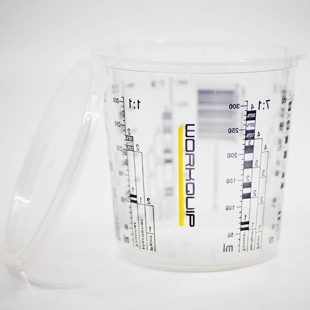 workquip paint mixing cups 385ml